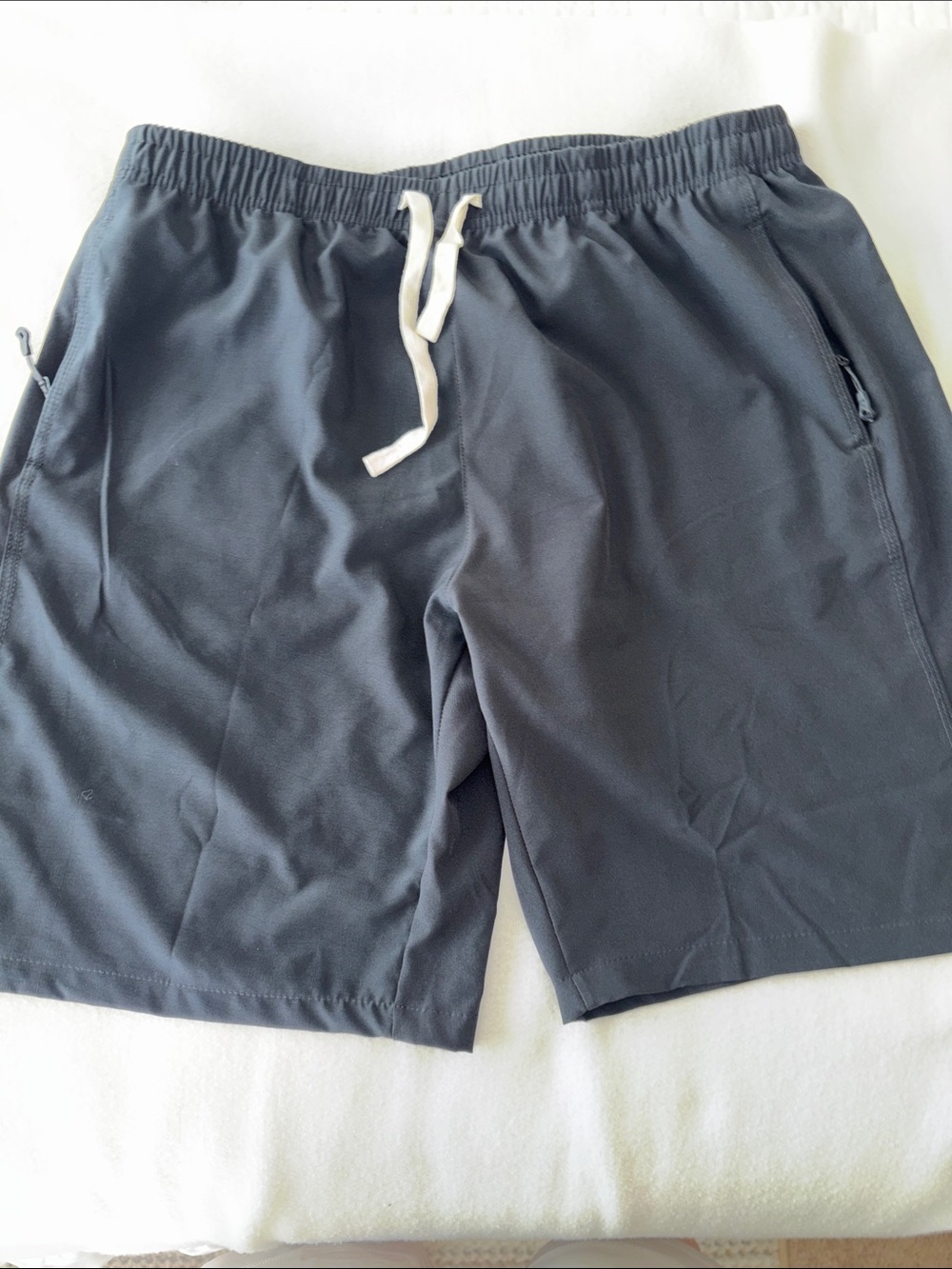 Womens Athletic Drawstring Shorts - Black